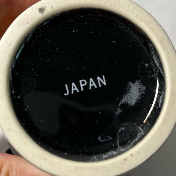 Porcelain Vase, 2 Handles, Gold & Black Marble, Cameo Lady Profile. Made Japan - Picture 3 of 7